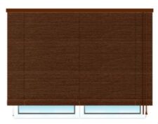 Деревянные горизонтальные жалюзи 25 мм 69 вишня Деревянные горизонтальные жалюзи 25 мм 69 вишня цена. Купить в «Мастерская Жалюзи»